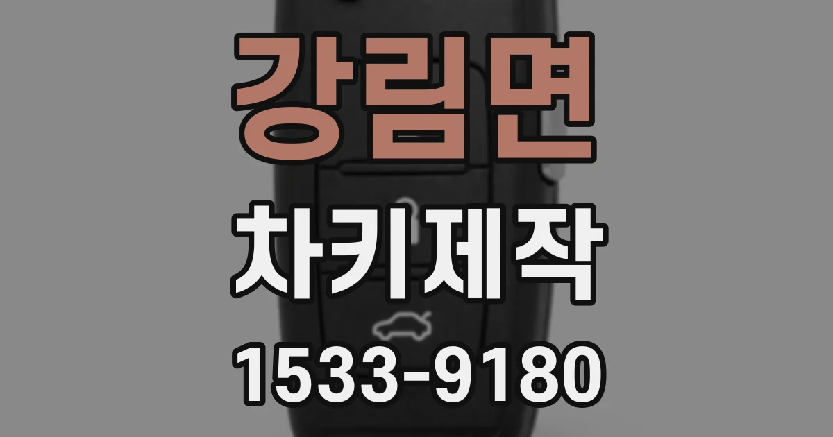 강림면 차키제작
