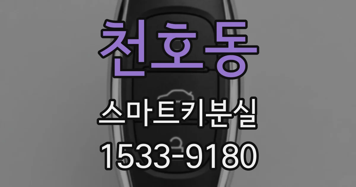 천호동 스마트키분실