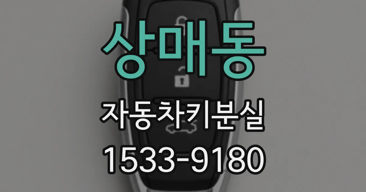 상매동 자동차키분실