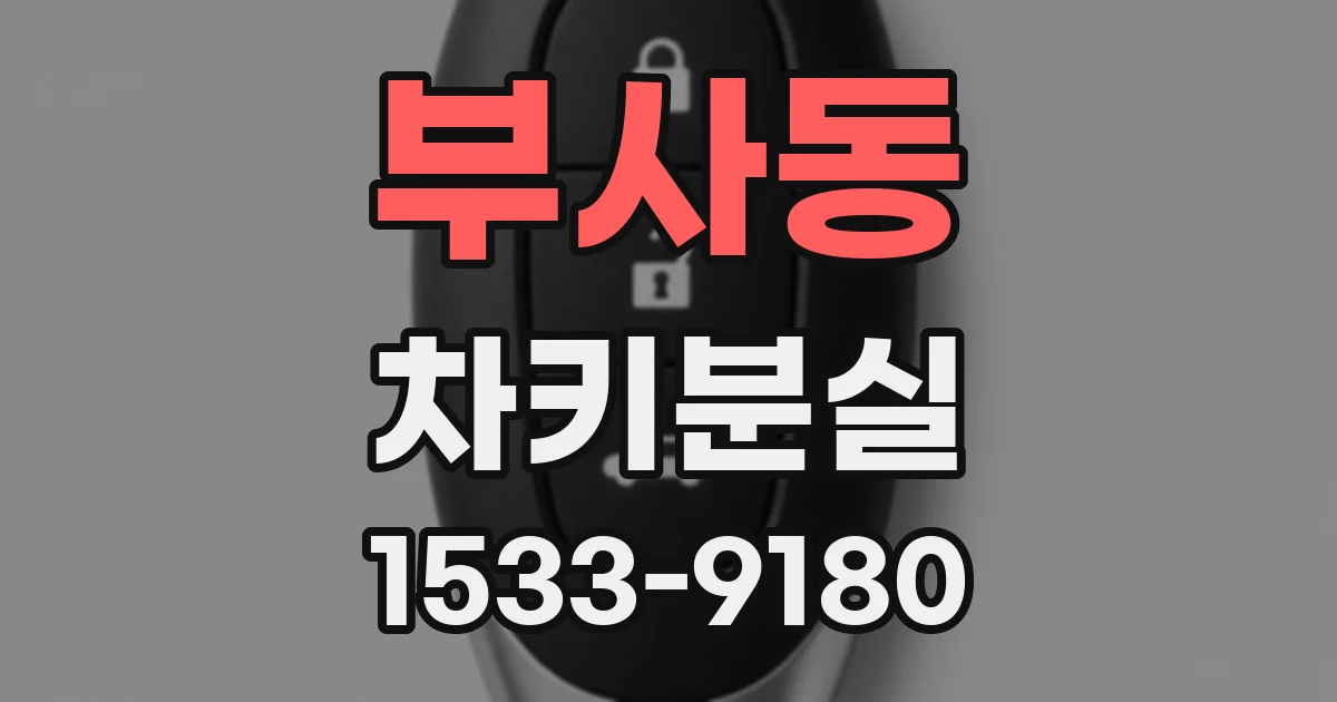 부사동 차키분실