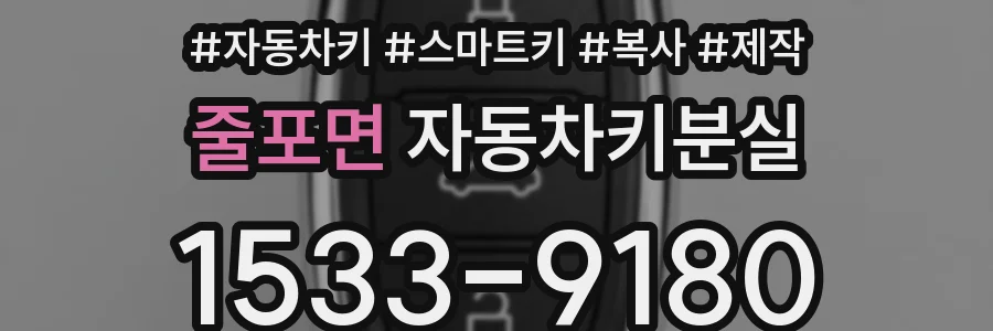 줄포면 자동차키분실