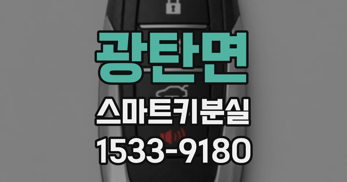 광탄면 스마트키분실