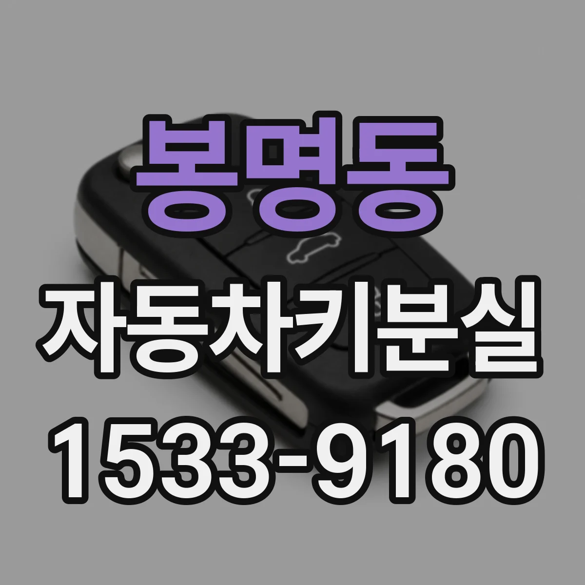 봉명동 자동차키분실
