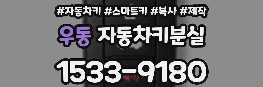 우동 자동차키분실