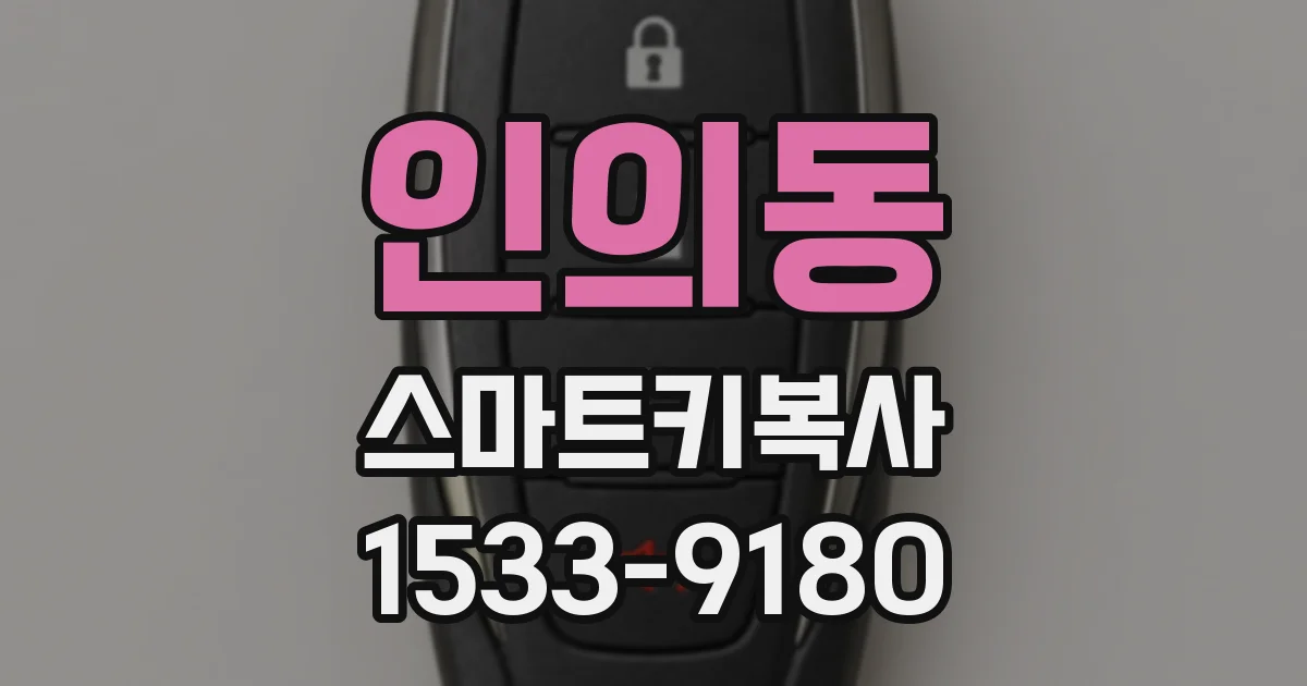 인의동 스마트키복사