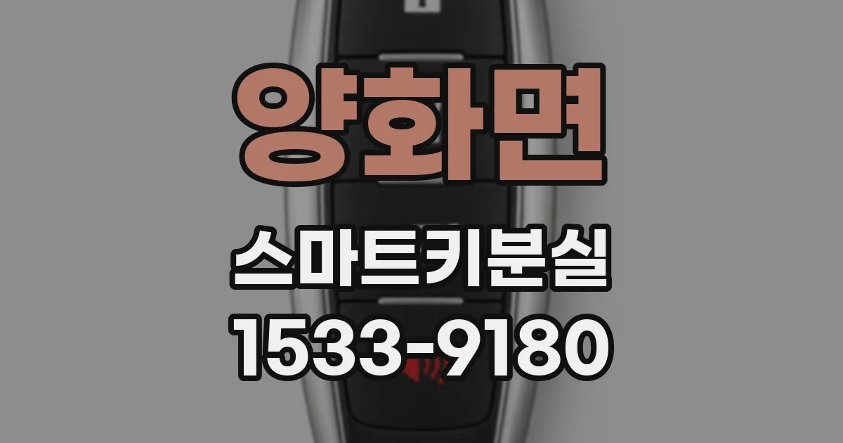 양화면 스마트키분실