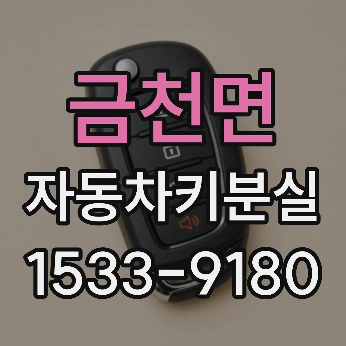 금천면 자동차키분실