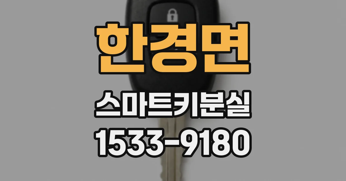한경면 스마트키분실