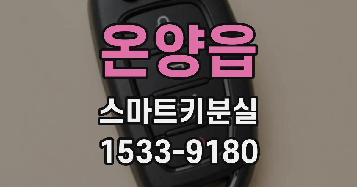 온양읍 스마트키분실