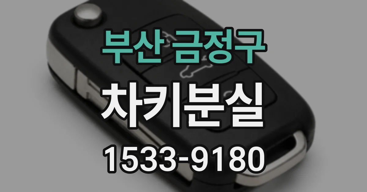 부산 금정구 차키분실