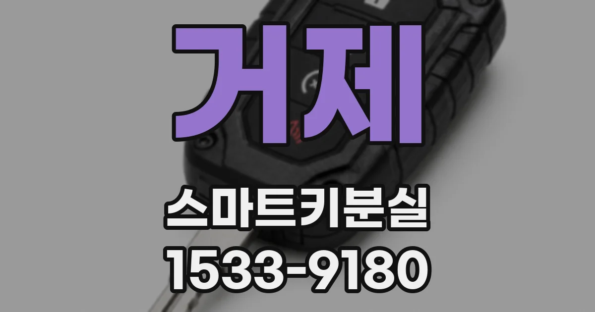 거제 스마트키분실