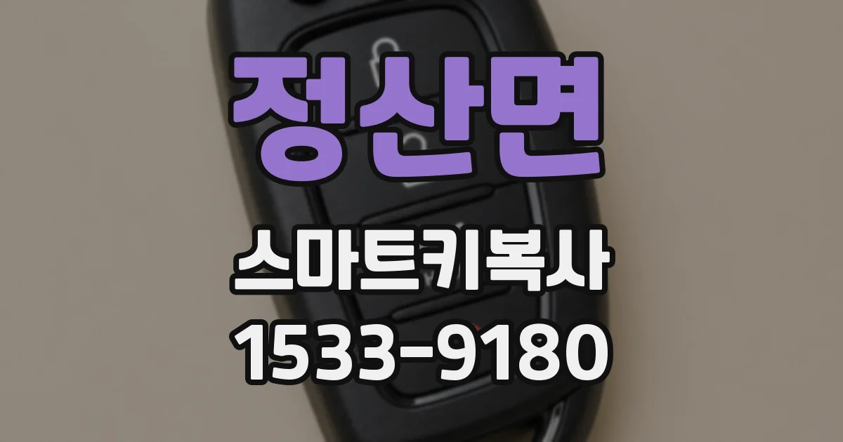 정산면 스마트키복사
