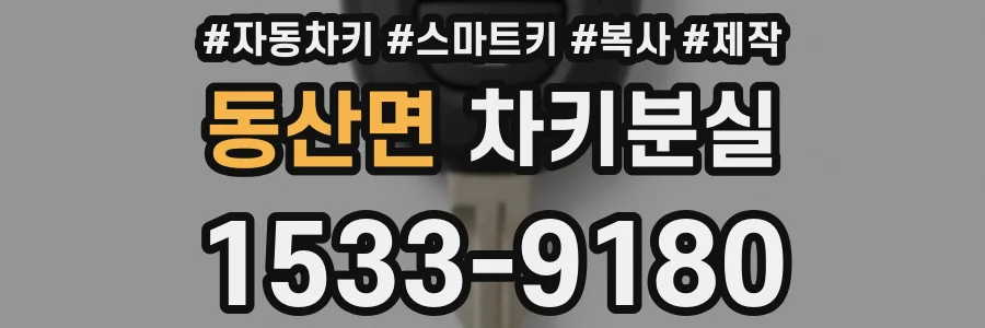 동산면 차키분실