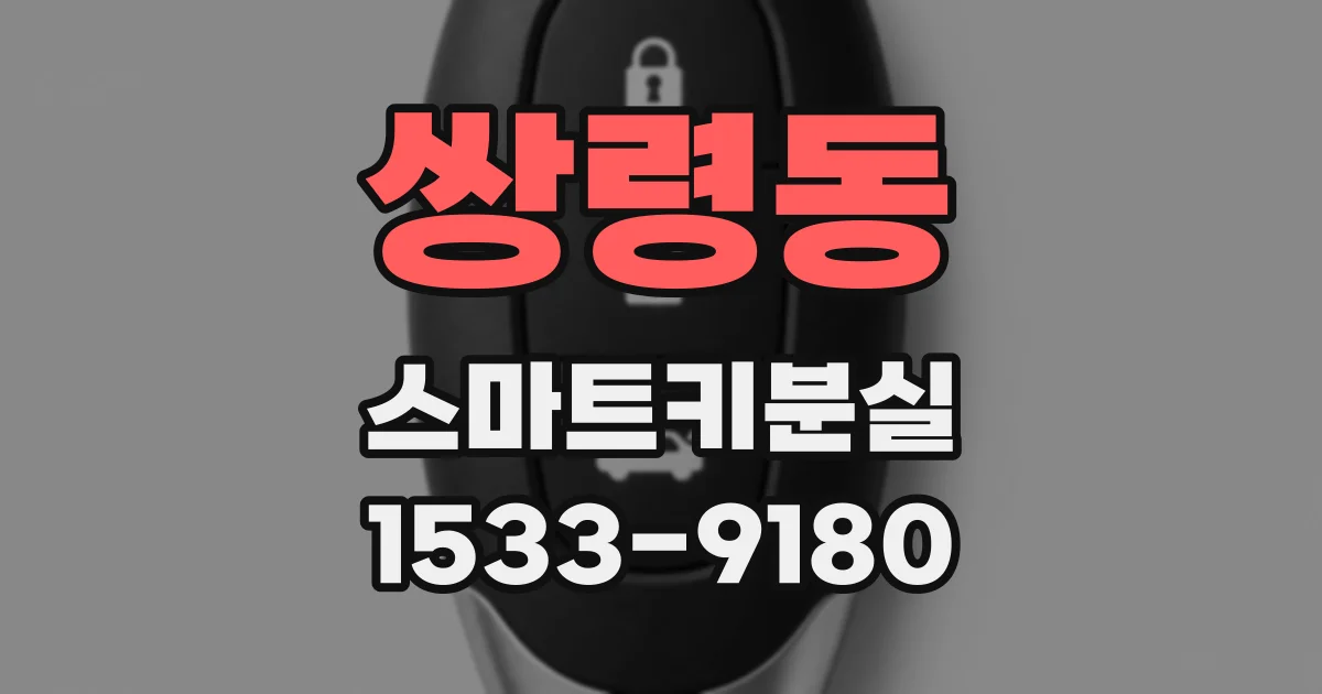 쌍령동 스마트키분실