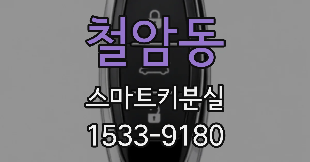 철암동 스마트키분실