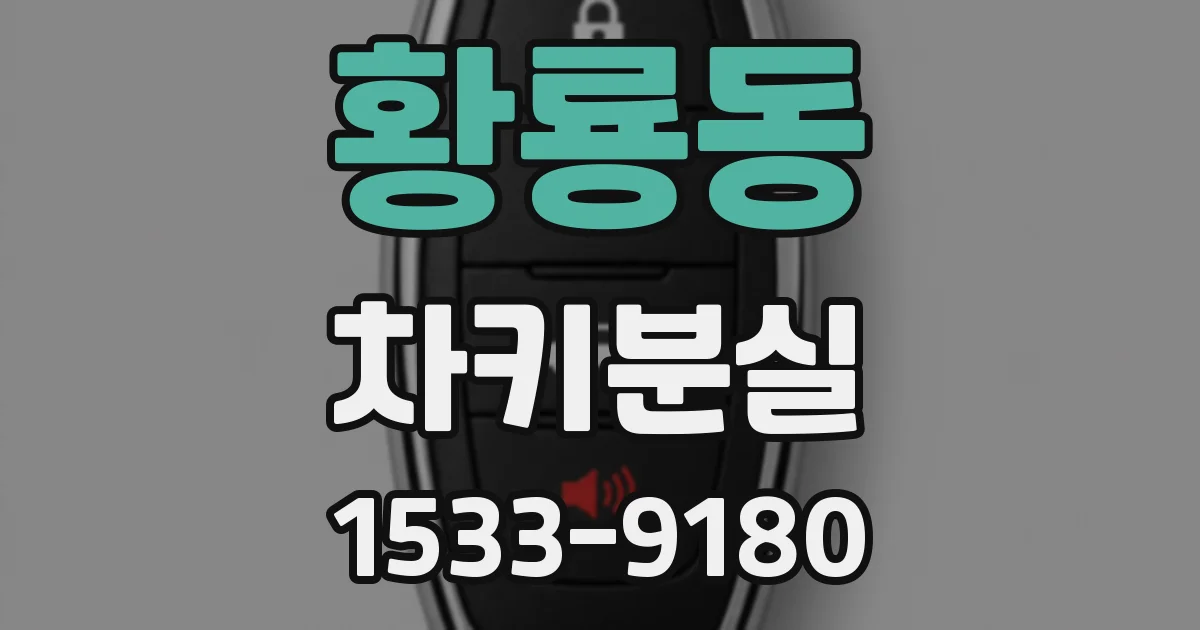 황룡동 차키분실