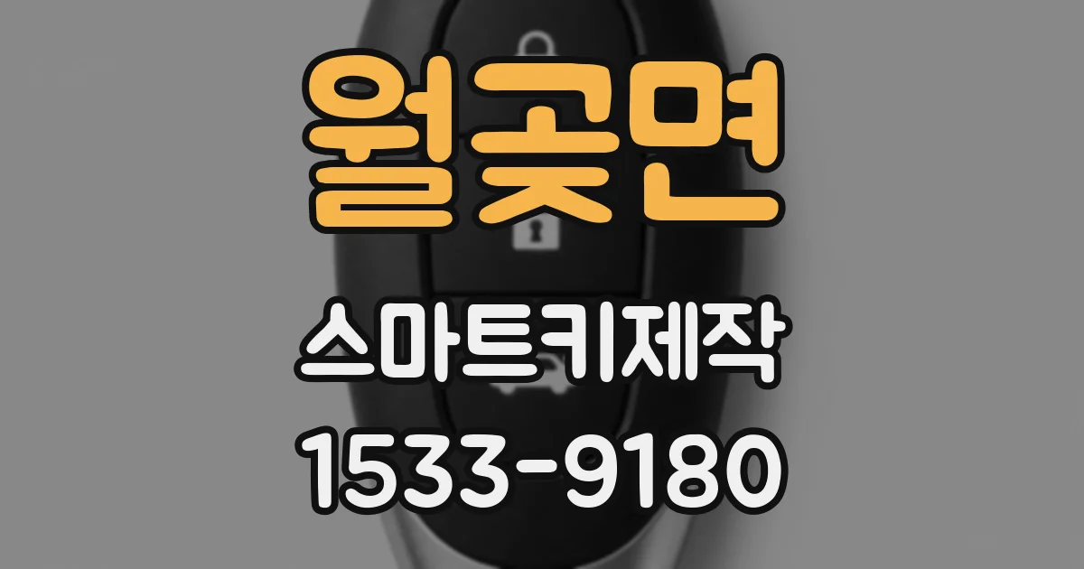 월곶면 스마트키제작