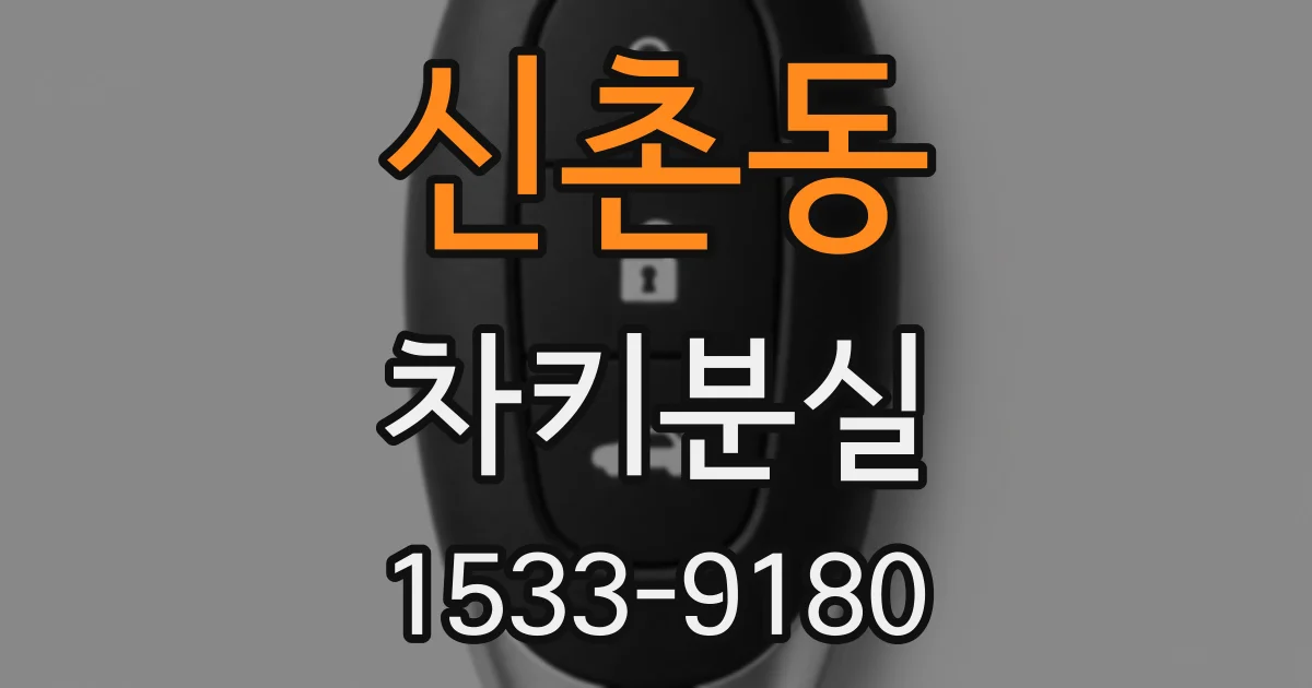 신촌동 차키분실