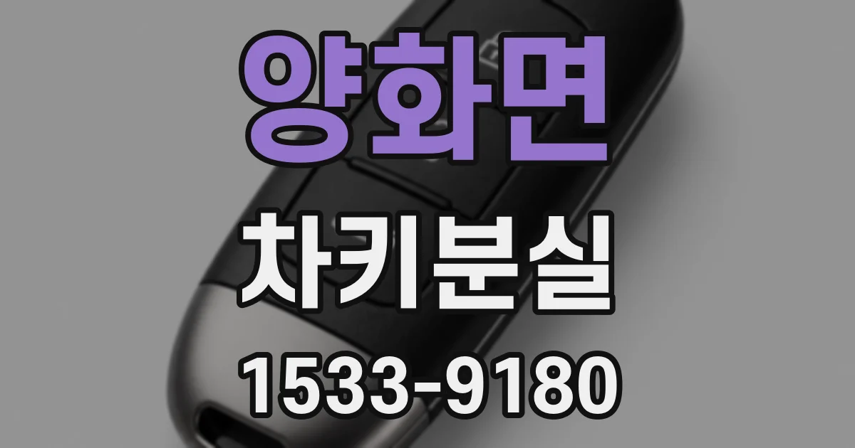 양화면 차키분실