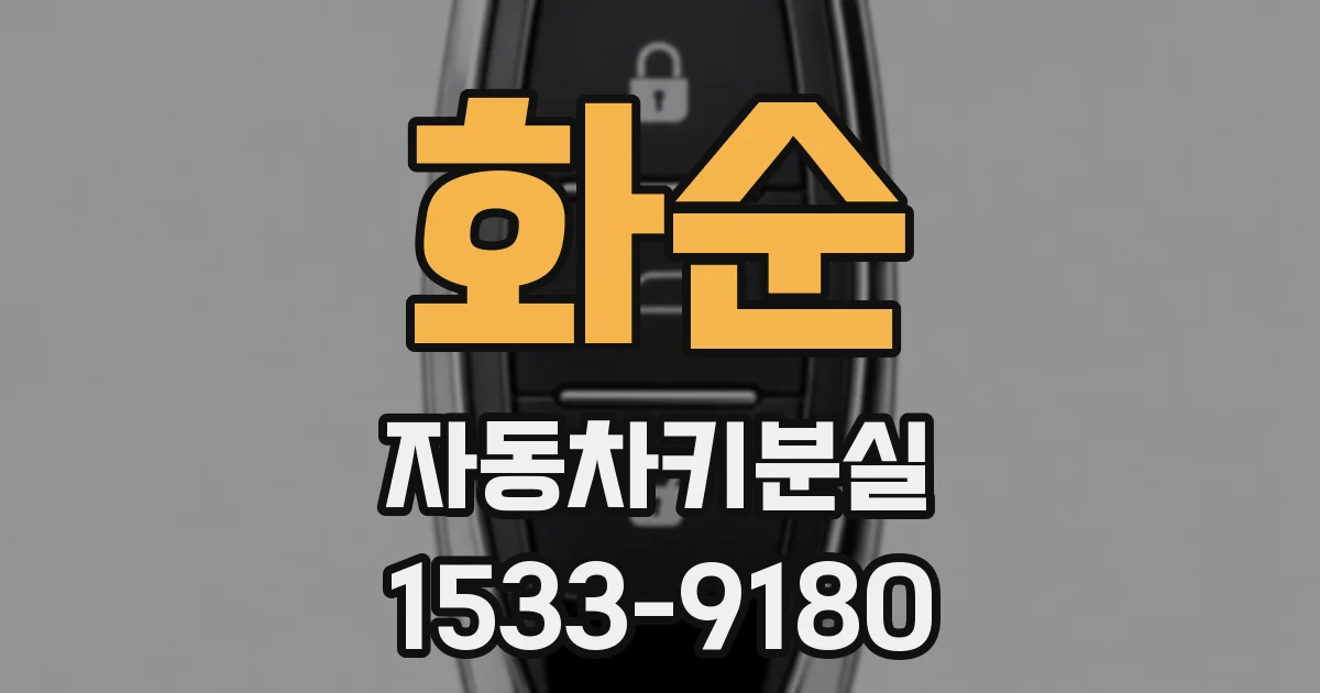 화순 자동차키분실