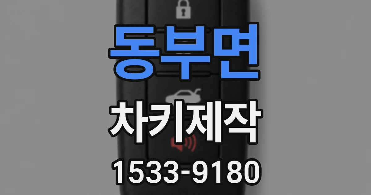 동부면 차키제작