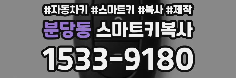 분당동 스마트키복사