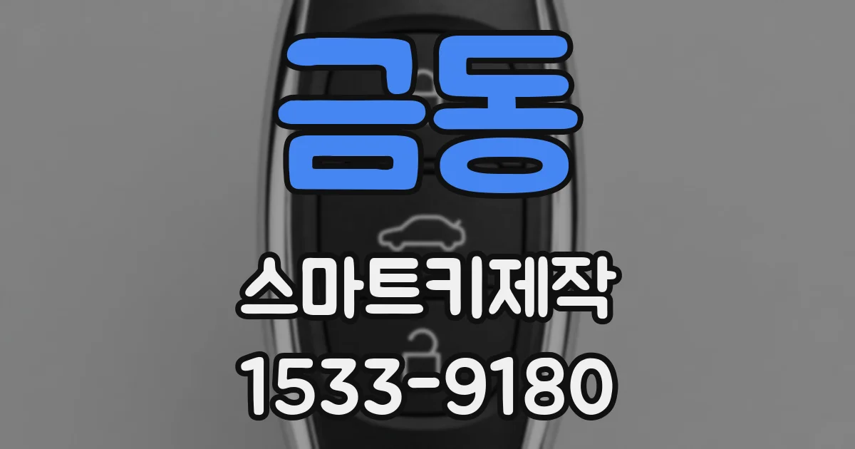 금동 스마트키제작