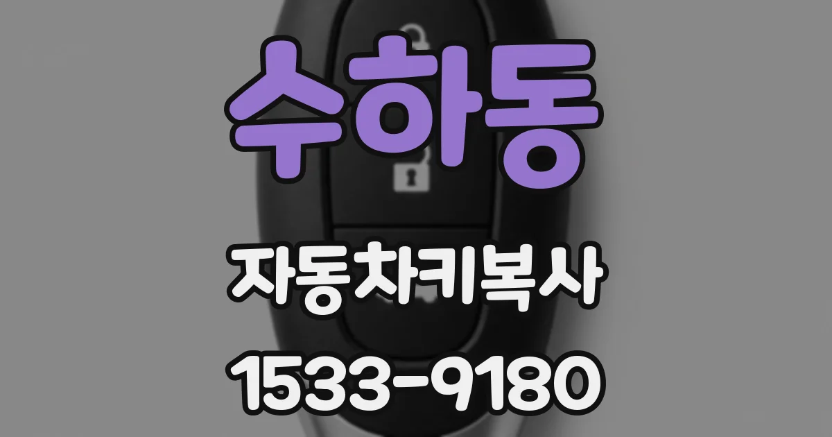 수하동 자동차키복사