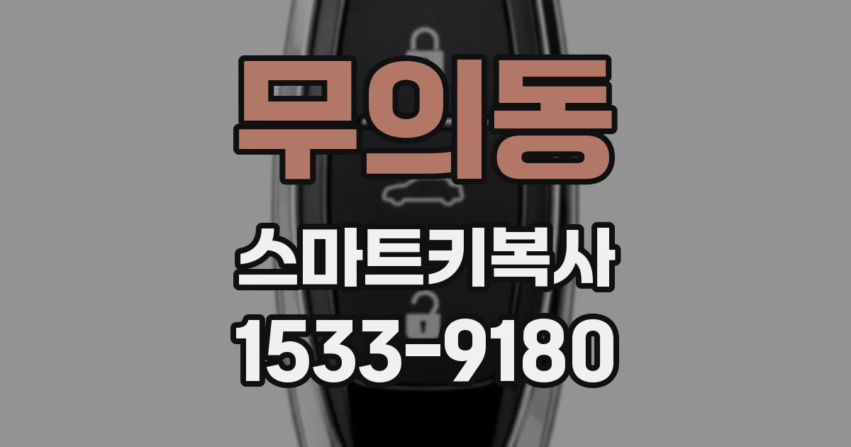 무의동 스마트키복사