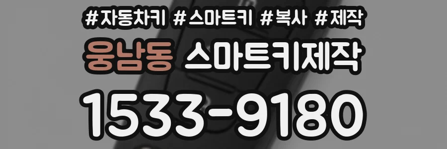 웅남동 스마트키제작