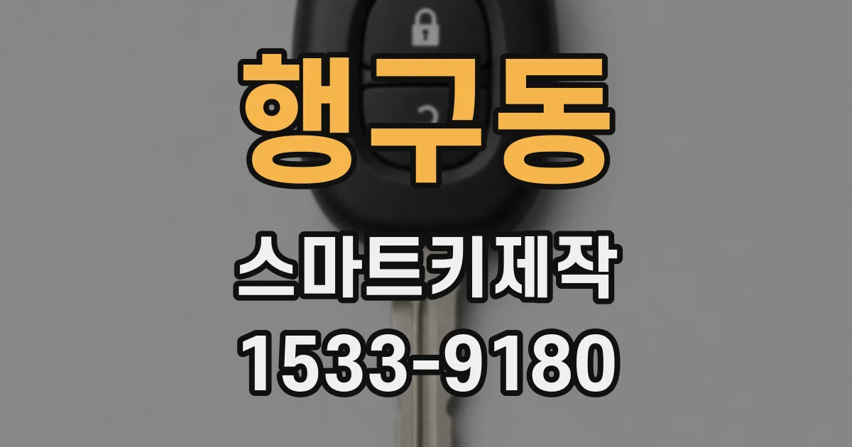 행구동 스마트키제작