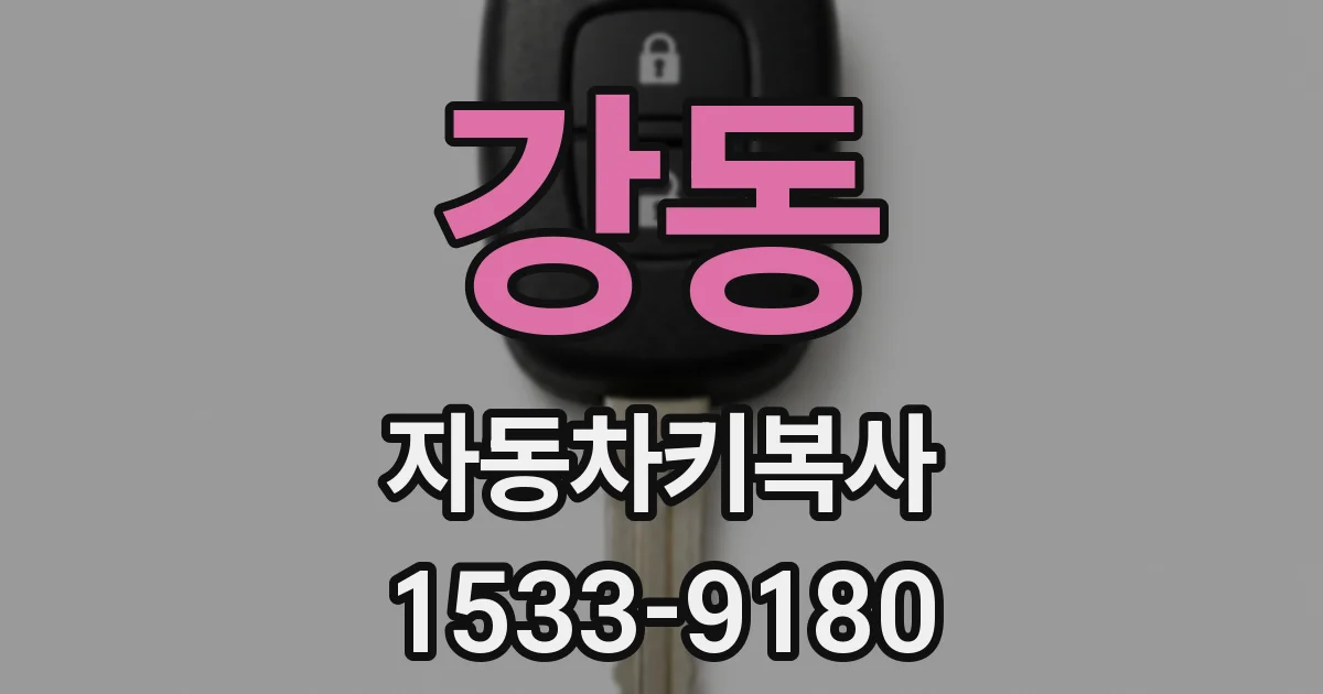 강동 자동차키복사