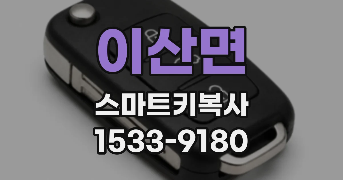 이산면 스마트키복사