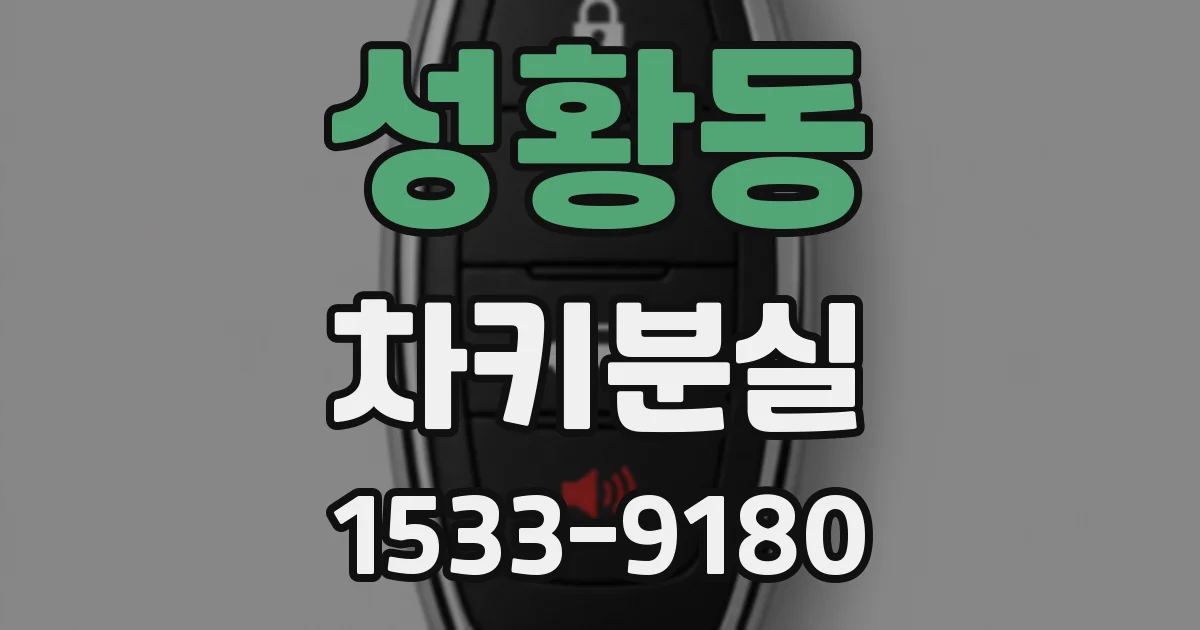 성황동 차키분실