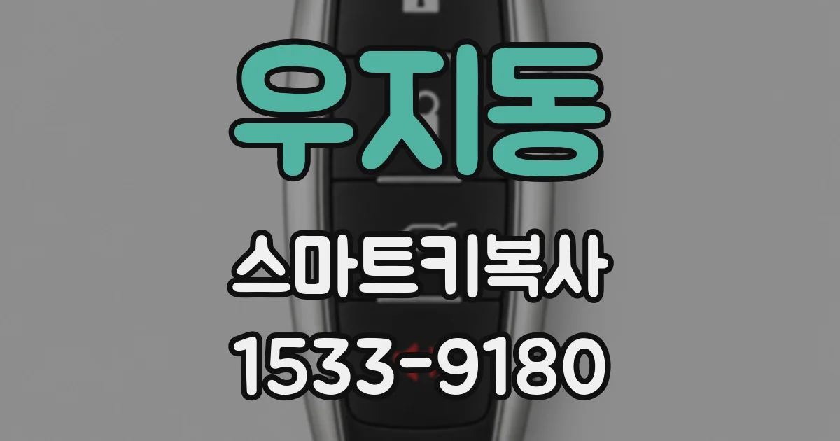 우지동 스마트키복사
