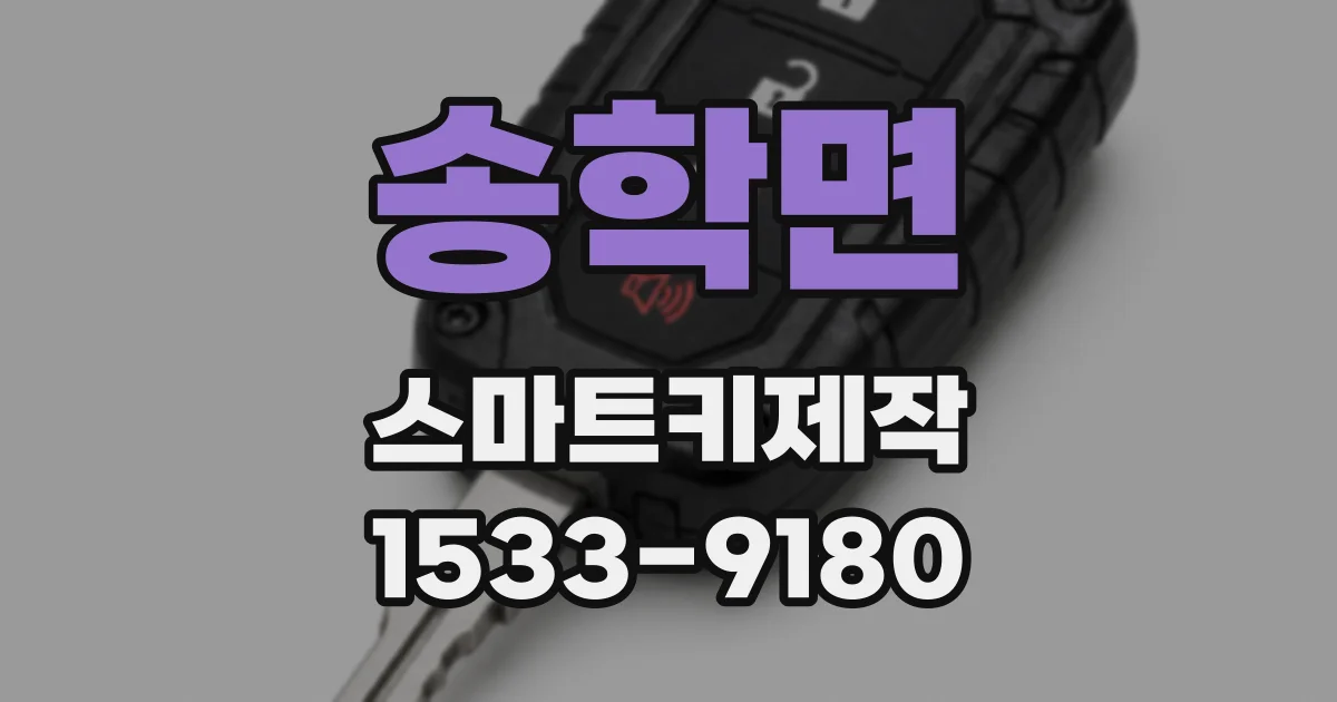 송학면 스마트키제작