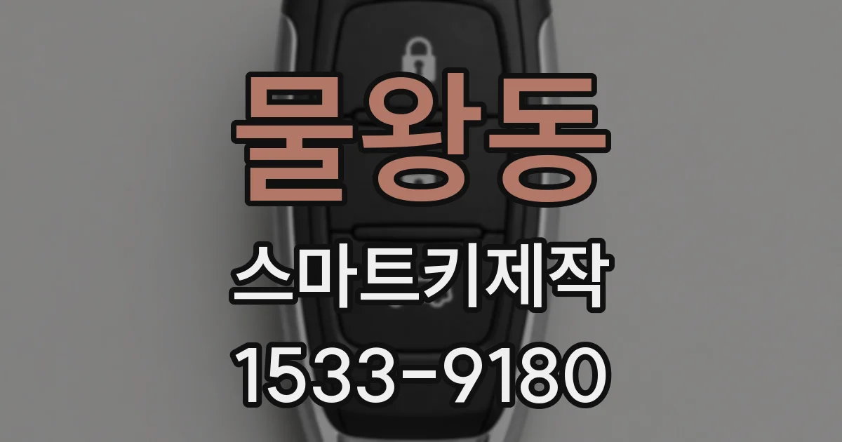 물왕동 스마트키제작