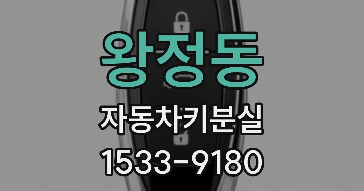 왕정동 자동차키분실