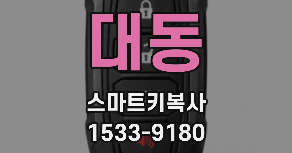대동 스마트키복사