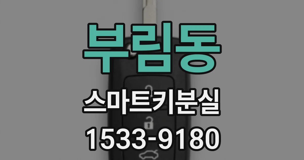 부림동 스마트키분실