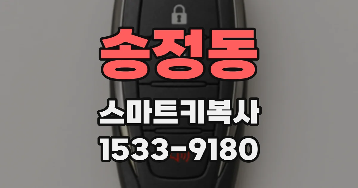 송정동 스마트키복사