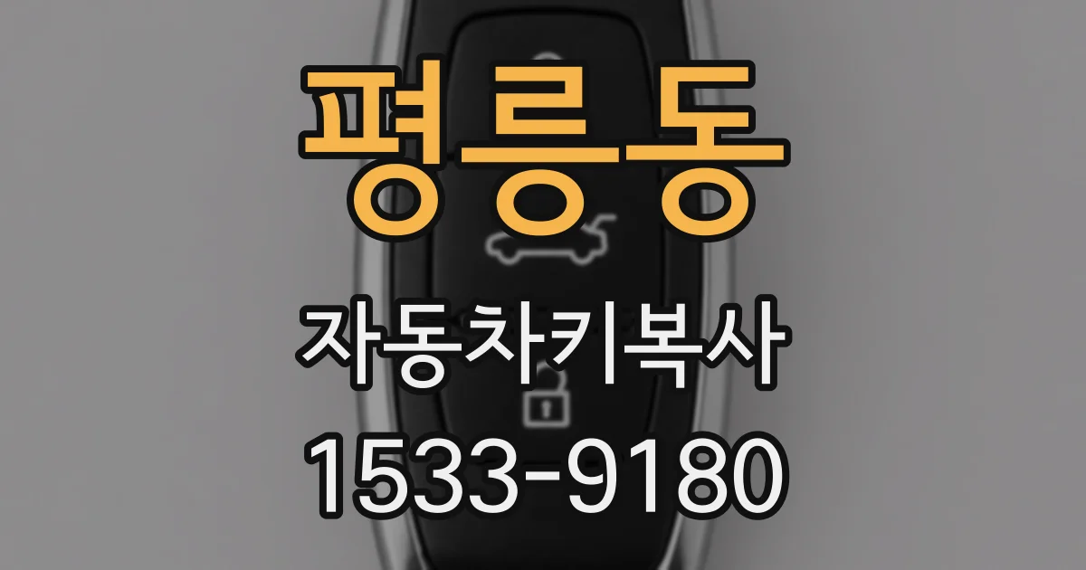평릉동 자동차키복사