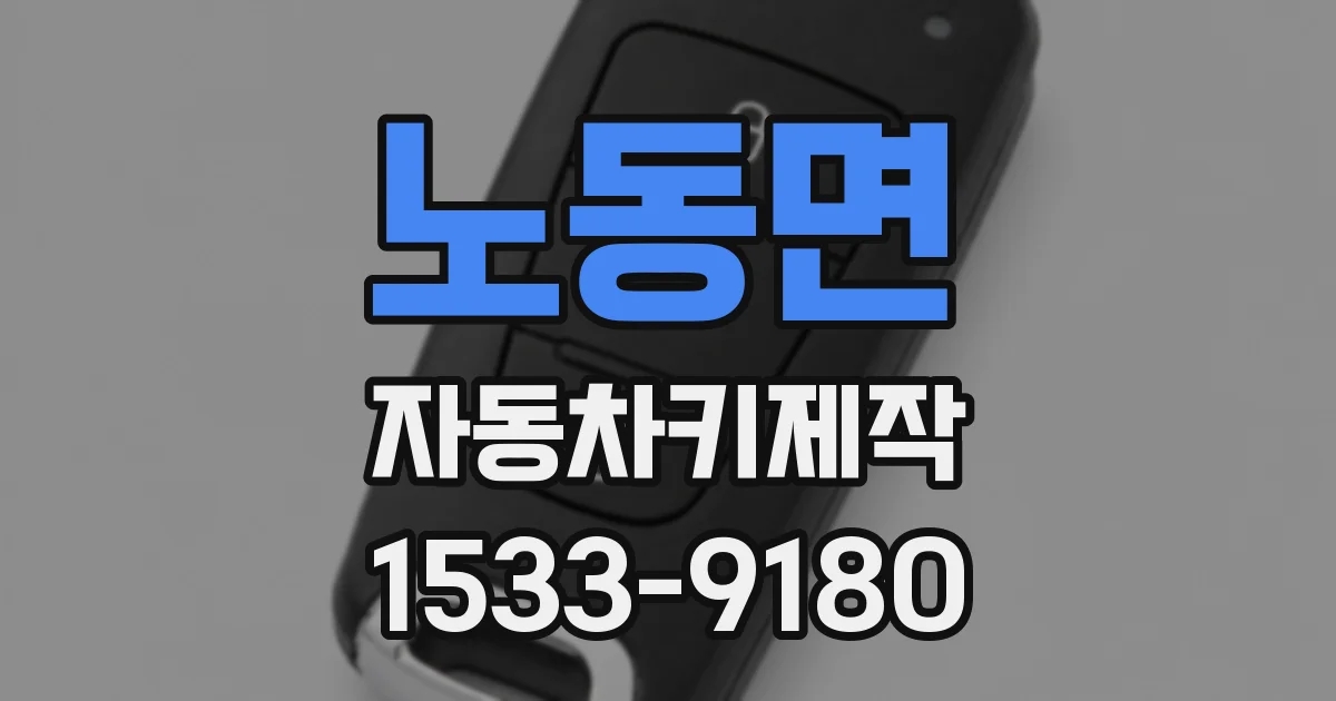노동면 자동차키제작