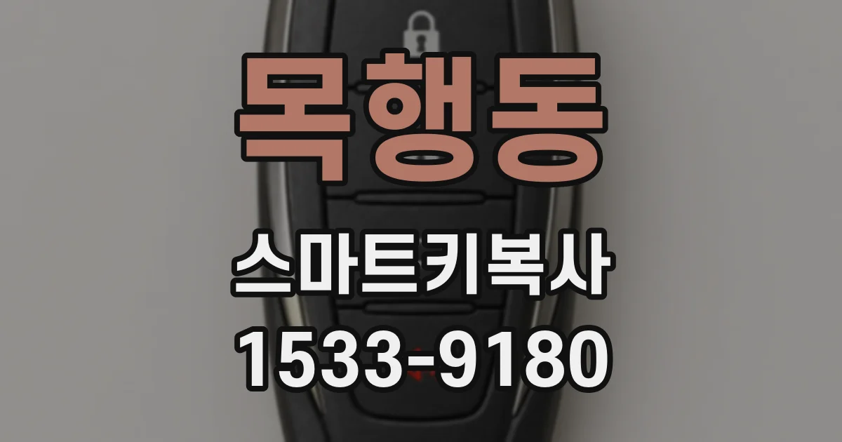 목행동 스마트키복사