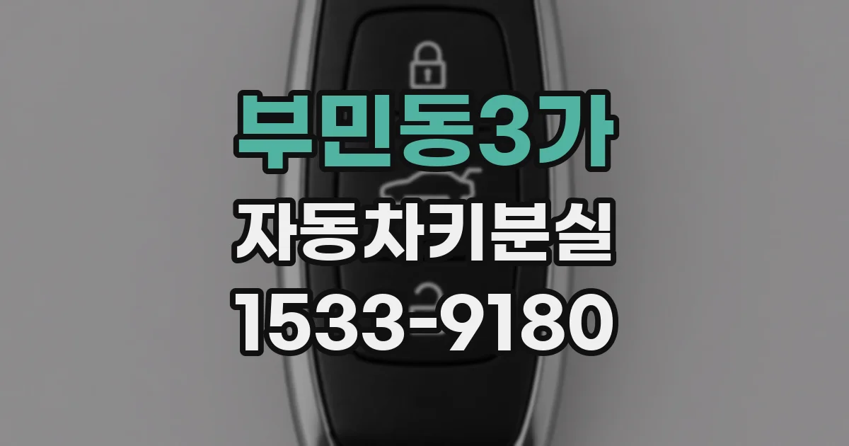 부민동3가 자동차키분실