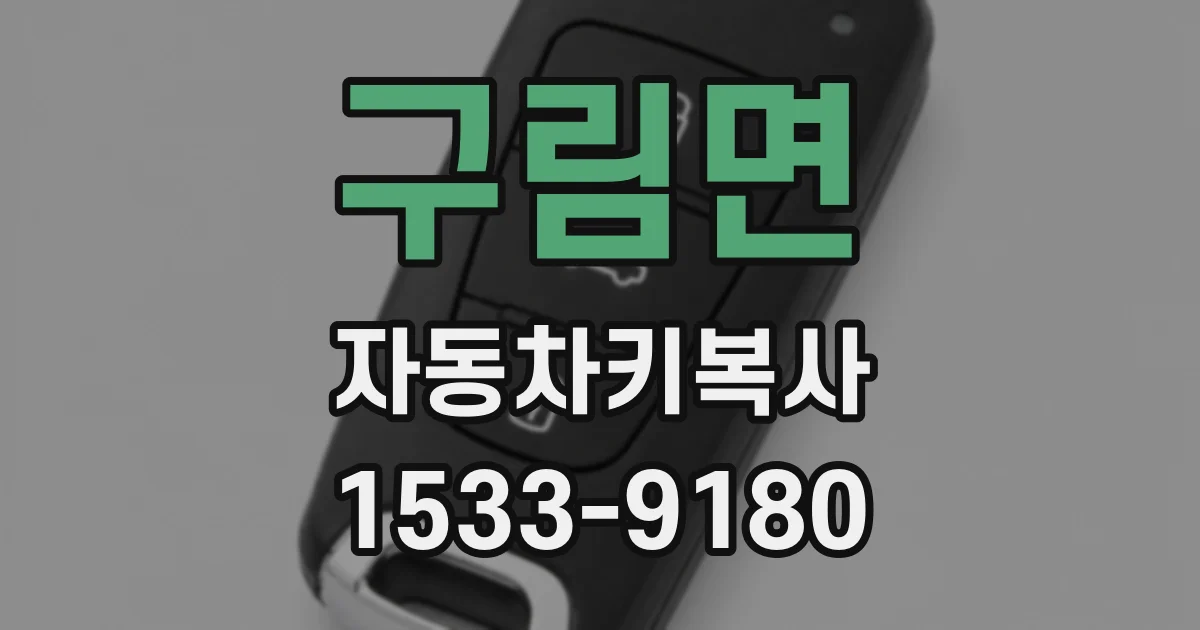 구림면 자동차키복사
