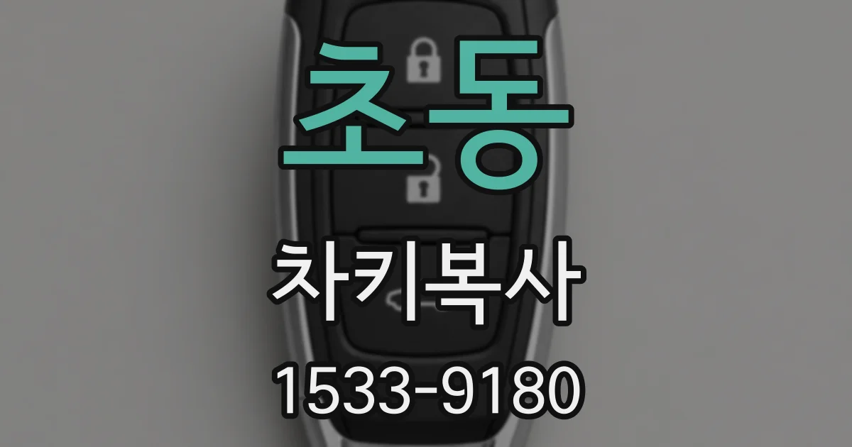 초동 차키복사