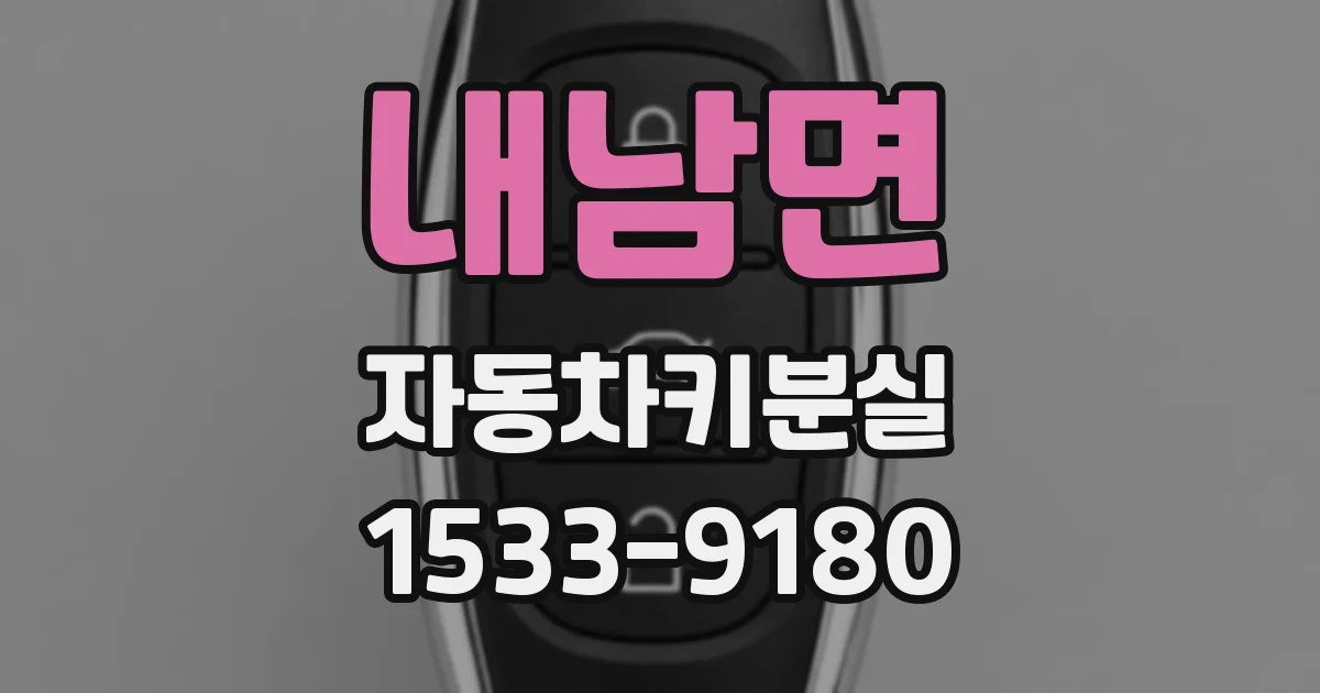내남면 자동차키분실