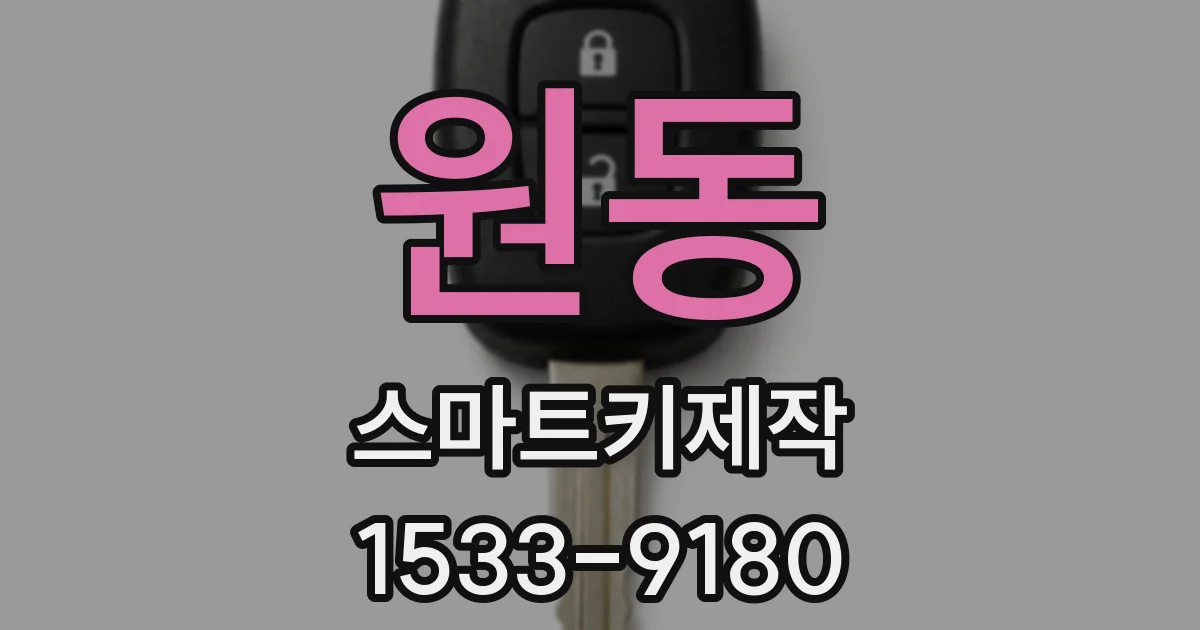 원동 스마트키제작