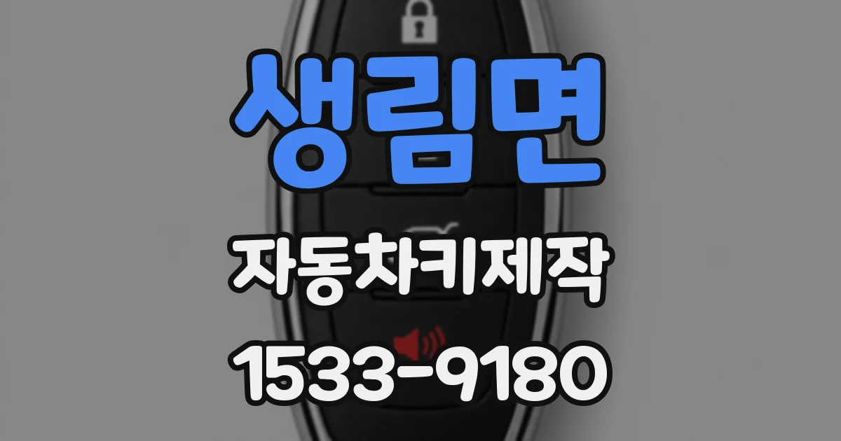 생림면 자동차키제작